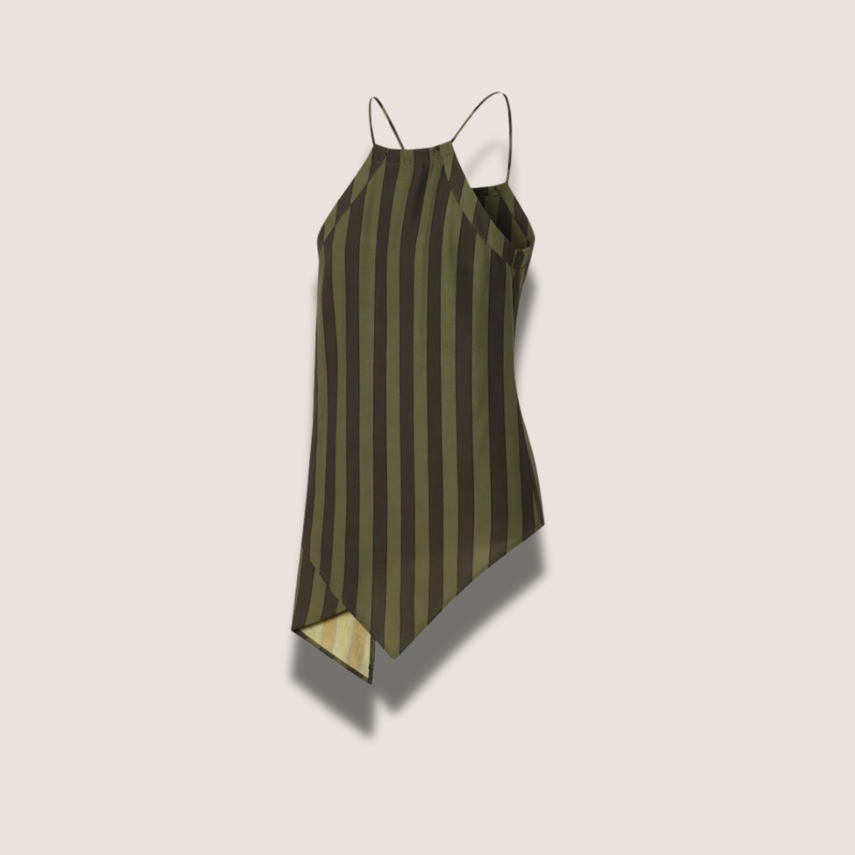 Top asymétrique à bretelles fines - LUNA STRIPE TOP