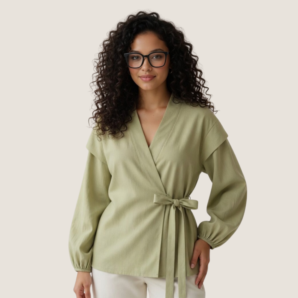 Chemisier Vert Pistache – Lila