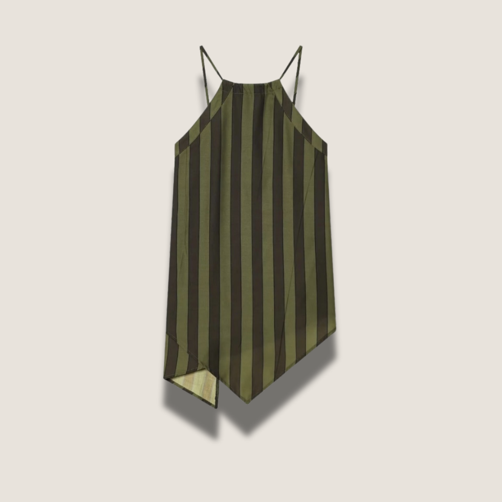 Top asymétrique à bretelles fines - LUNA STRIPE TOP