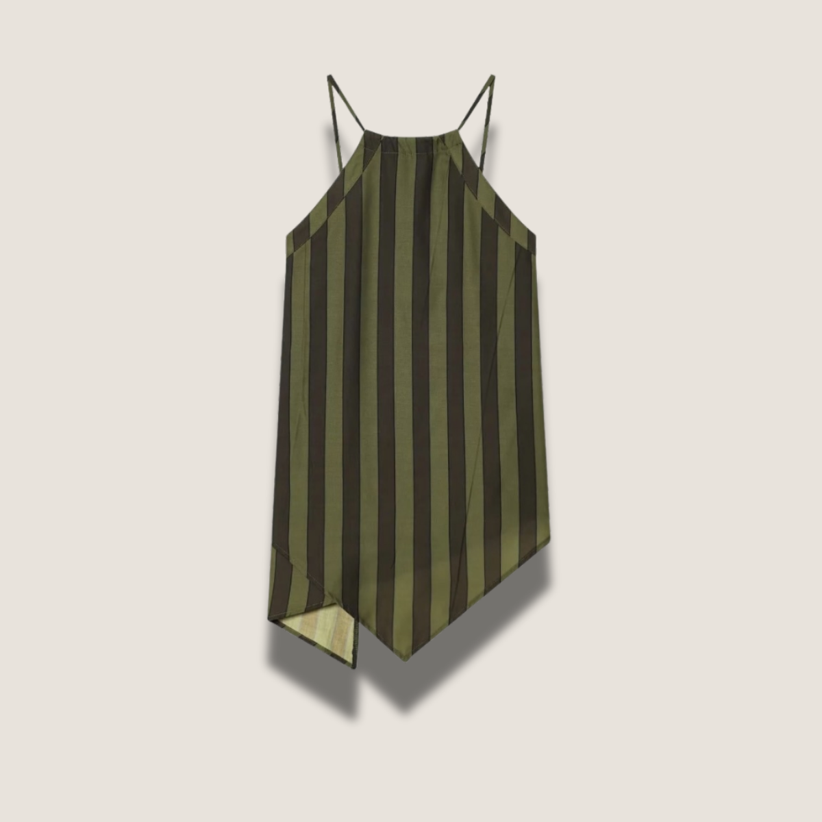 Top asymétrique à bretelles fines - LUNA STRIPE TOP