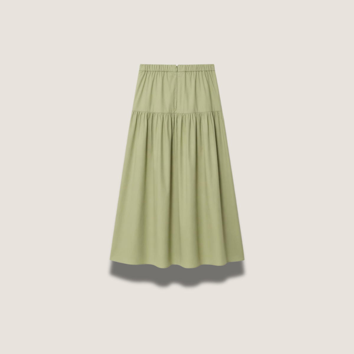 Jupe Midi Volante Vert Pistache - Lila