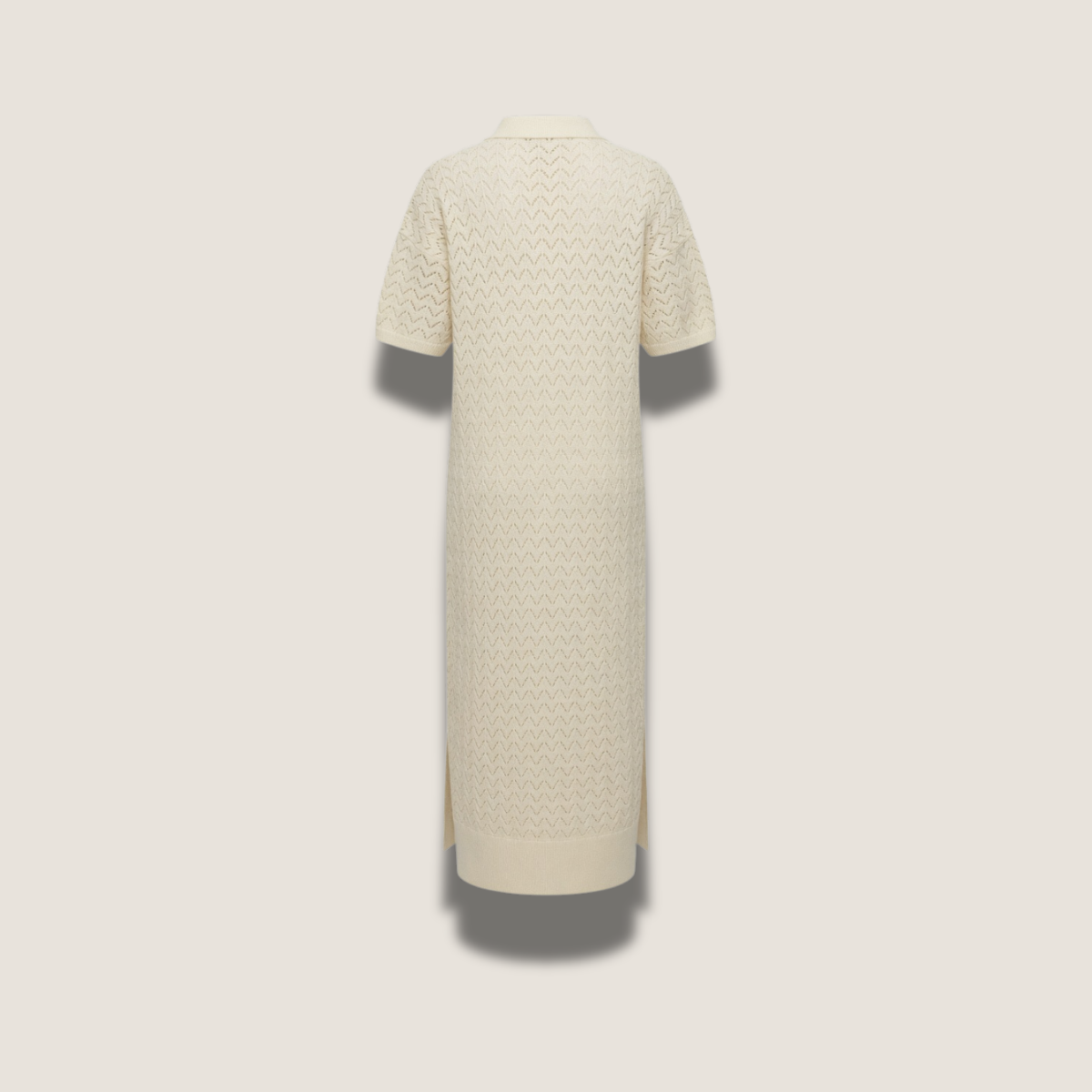 Robe longue polo en maille ajourée - Losa