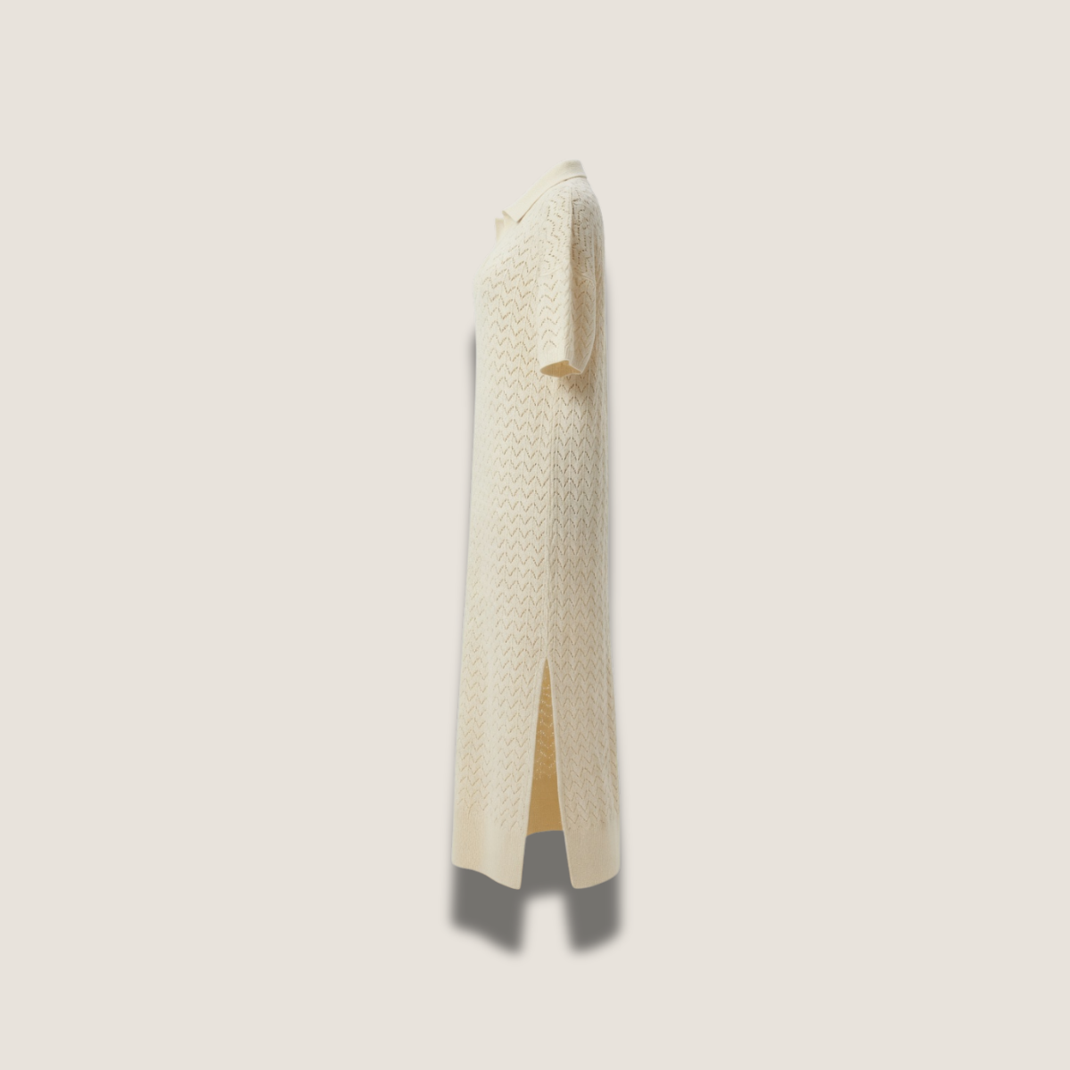 Robe longue polo en maille ajourée - Losa