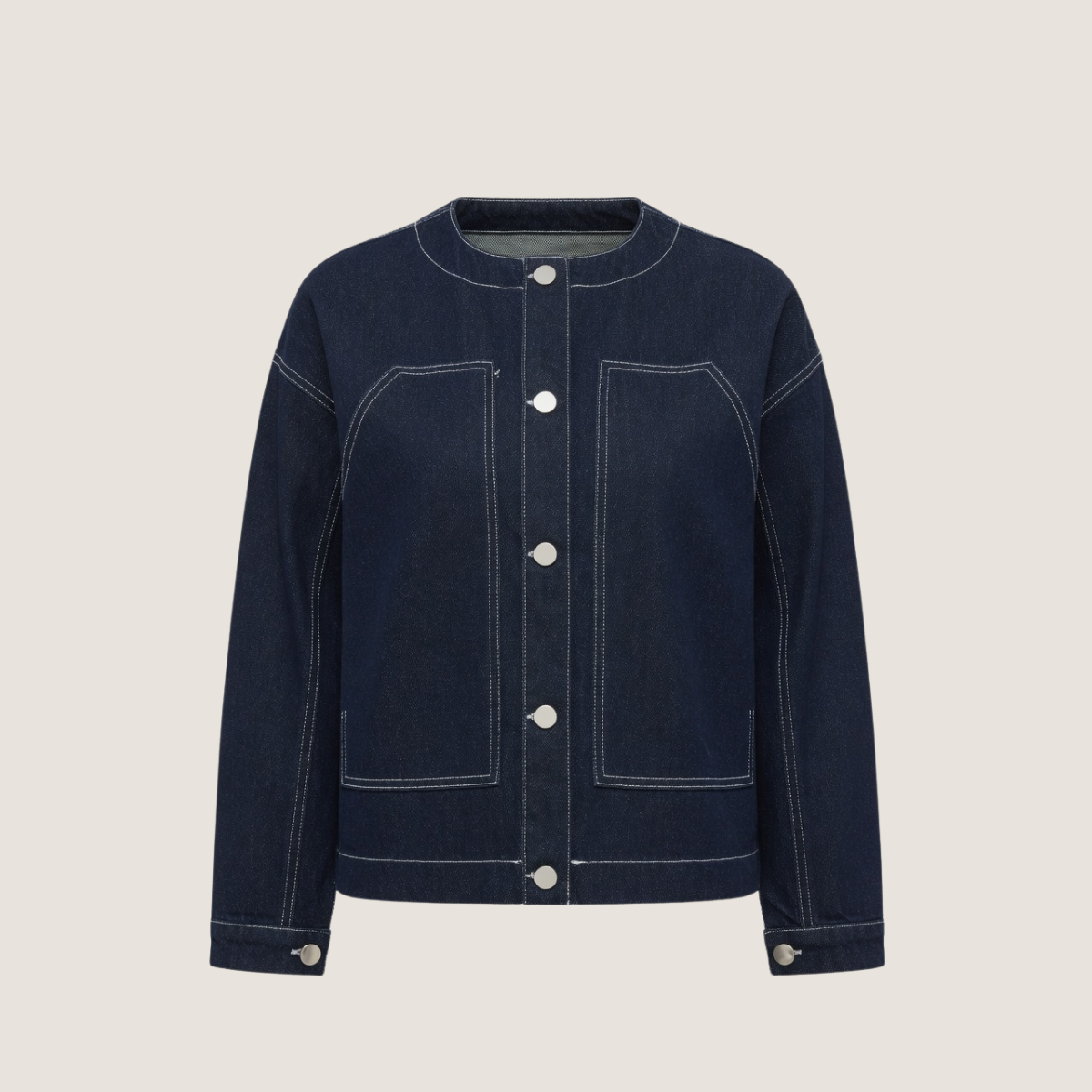 Blazer jean - Contraste Indigo