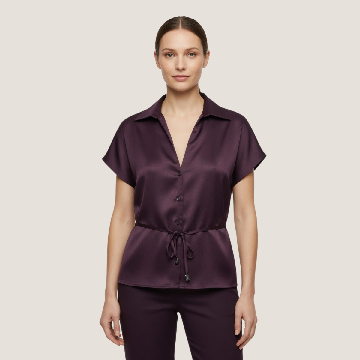 Blouse Ceinturée Satin - Signa